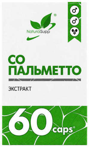 Natural Supp Со Пальметто, 60 капсул