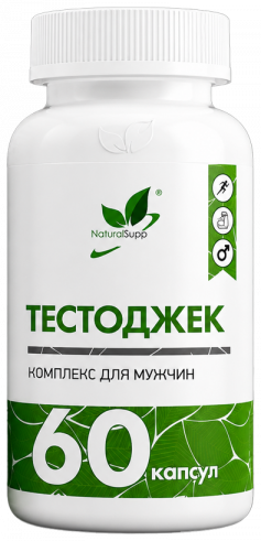 Natural Supp Тестоджек, 60 капсул