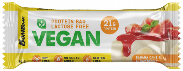 Bombbar Веганский протеиновый батончик Vegan, 60 грамм