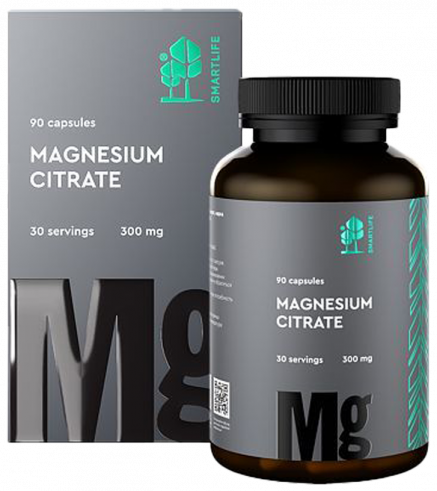SmartLife Magnesium Citrate, 90 капсул