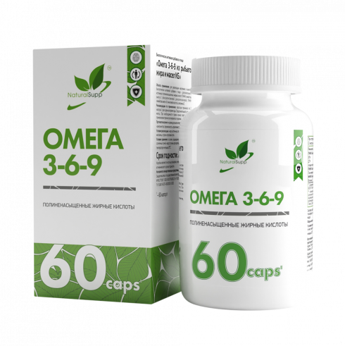 Natural Supp Omega 3-6-9, 60 капсул