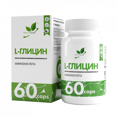 Natural Supp L-Glycine, 60 капсул