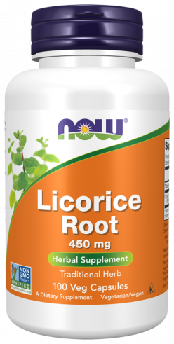 NOW Licorice Root 450 mg, 100 капсул