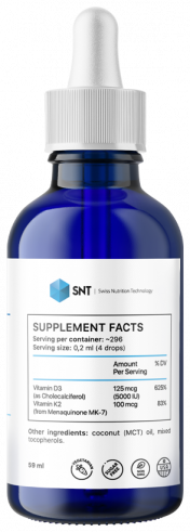 SNT Liquid Ionic D3 + K2 Drops, 59 мл