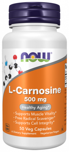 NOW L-Carnosine 500 mg, 50 капсул