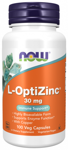 NOW L-OptiZinc 30 mg, 100 капсул