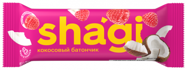 SportRex Shagi кокосовый батончик, 40 грамм