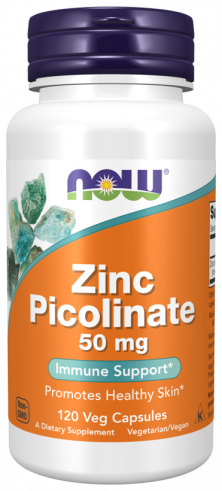 NOW Zinc Picolinate, Цинк пиколинат, 120 капсул