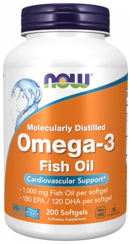 NOW Omega-3 1000 mg, 200 капсул