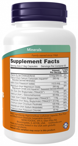 NOW Full Spectrum Mineral Caps, 120 капсул