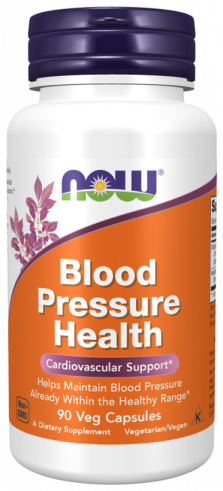 NOW Blood Pressure Health, Блад Прэше Хелс, 90 капсул