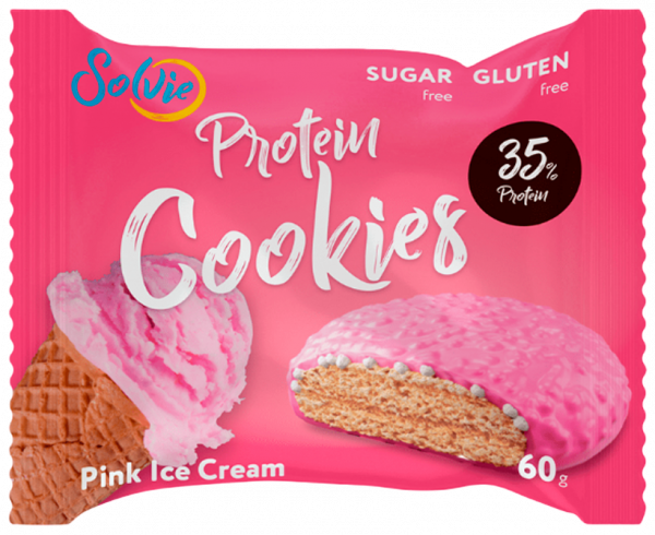 Solvie Protein Cookies глазированное, 60 грамм