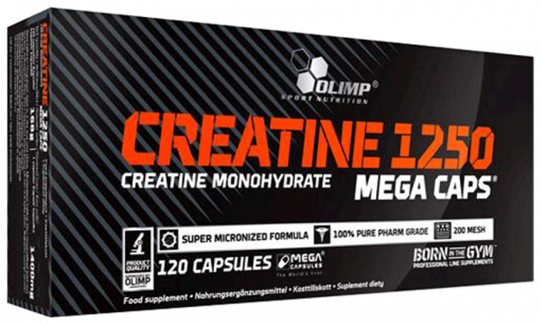 Olimp Sport Nutrition Creatine 1250 mega caps, 120 капсул