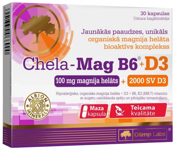 Olimp Labs Chela-Mag B6+D3, 30 капсул