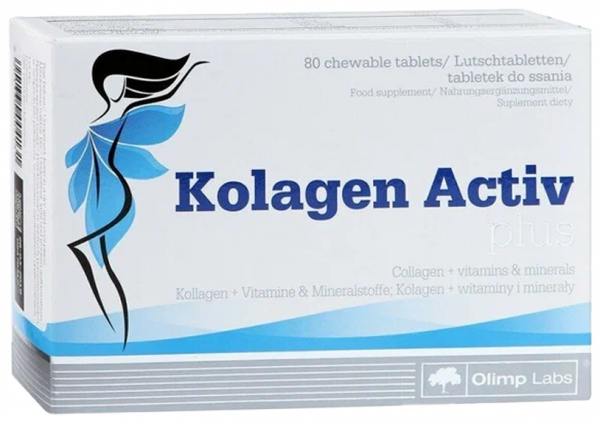 Olimp Labs Kolagen Active Plus, Коллаген Актив Плюс, 80 таблеток