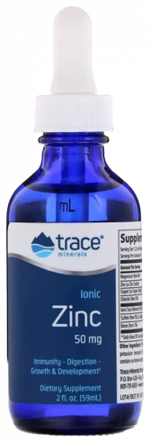 Trace Minerals Ionic Zinc 50 mg, 59 мл