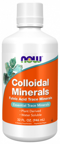 NOW Colloidal Minerals Liquid, Коллоидные минералы, 946 мл