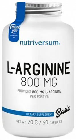 Nutriversum Basic L-Arginine, 60 капсул