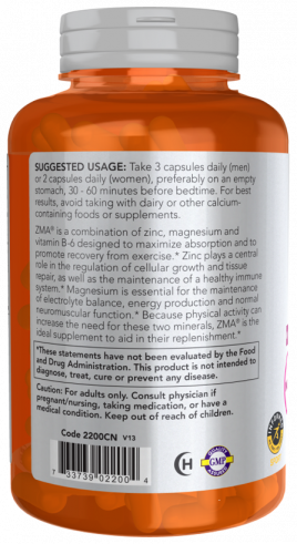 NOW ЗМА, 180 капсул