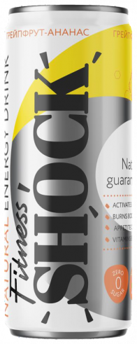 FitnesShock Natural Energy Drink, 450 мл