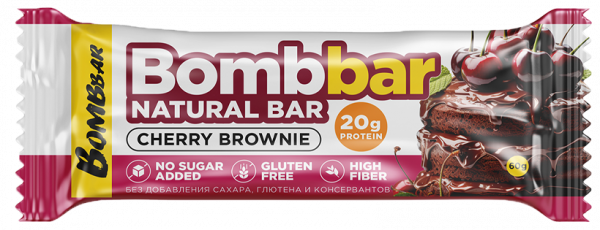 Bombbar Протеиновый батончик брауни, 60 грамм