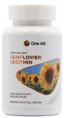 One NS Lecithin Sunflower, Лецитин подсолнечный, 60 капсул