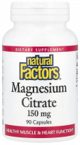 Natural Factors Magnesium Citrate 150 mg, 90 капсул