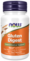 NOW Gluten Digest, Комплекс пищеварительных ферментов, 60 капсул