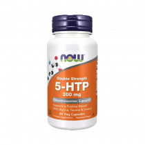 NOW Double strength 5-HTP 200 mg, Двойная сила 5-HTP 200 мг, 60 капсул
